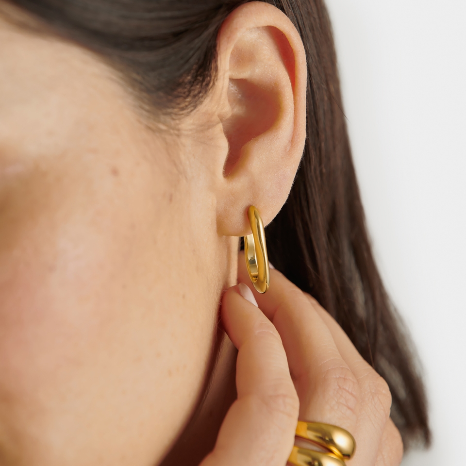 Katie Loxton The Curated Collection Hera Gold-Plated Hoop Earrings