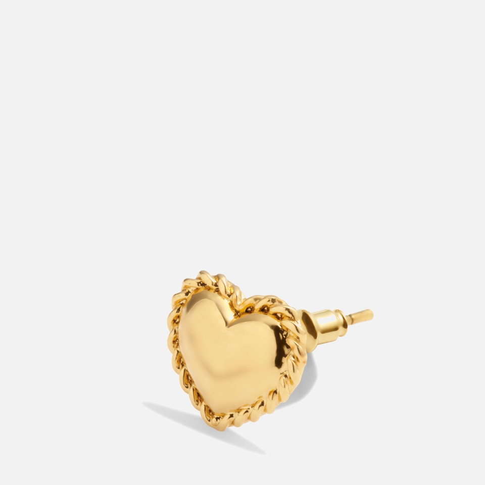 Katie Loxton Love Heart Gold-Plated Stud Earrings