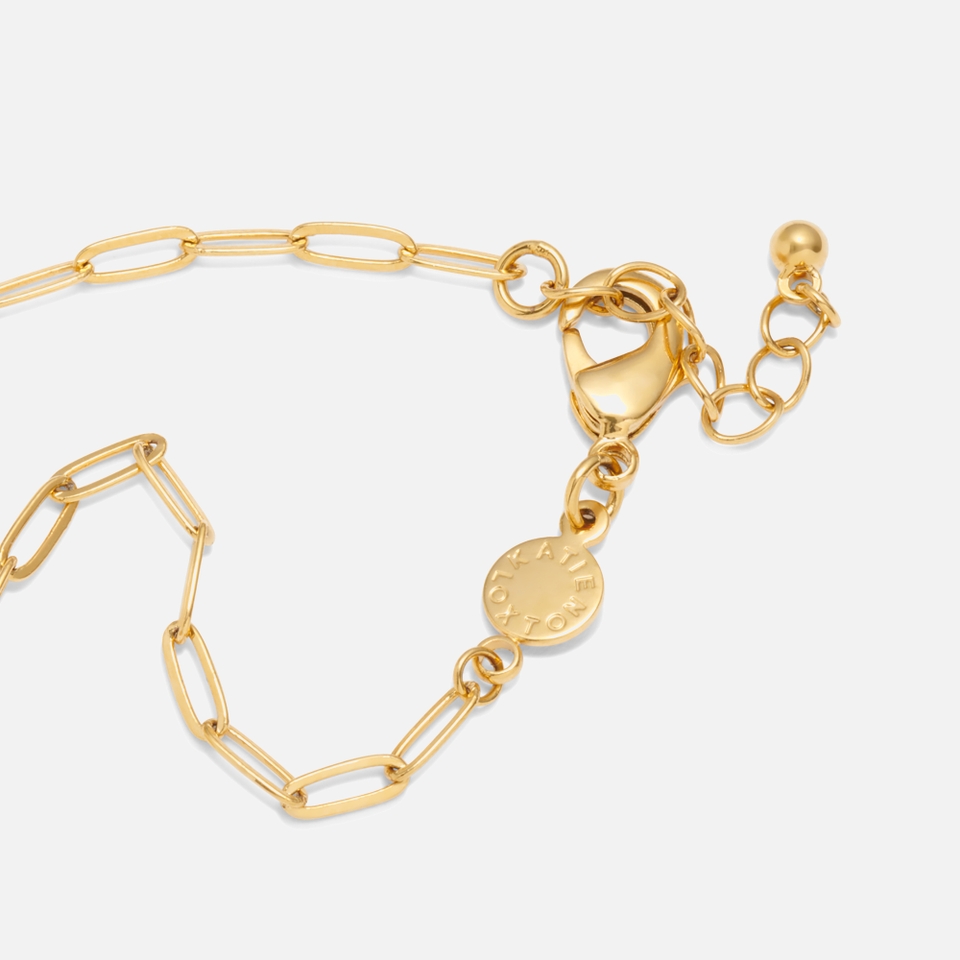 Katie Loxton Malachite Gold-Plated Bracelet