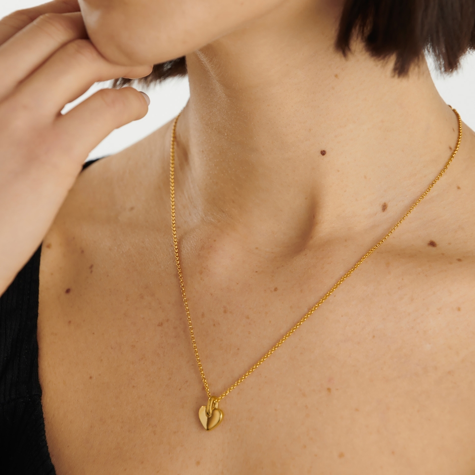 Katie Loxton The Curated Collection Alora Heart Gold-Plated Necklace