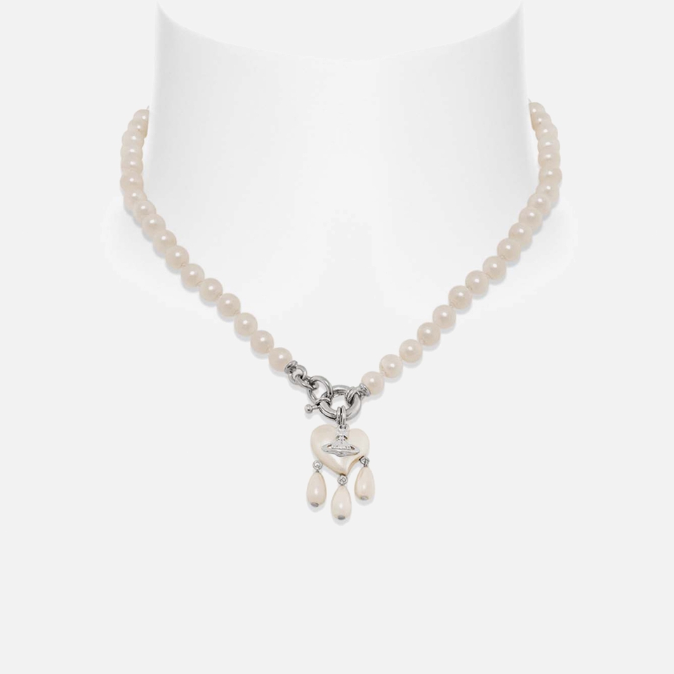 Vivienne Westwood Sheryl Pearl Silver-Tone Necklace
