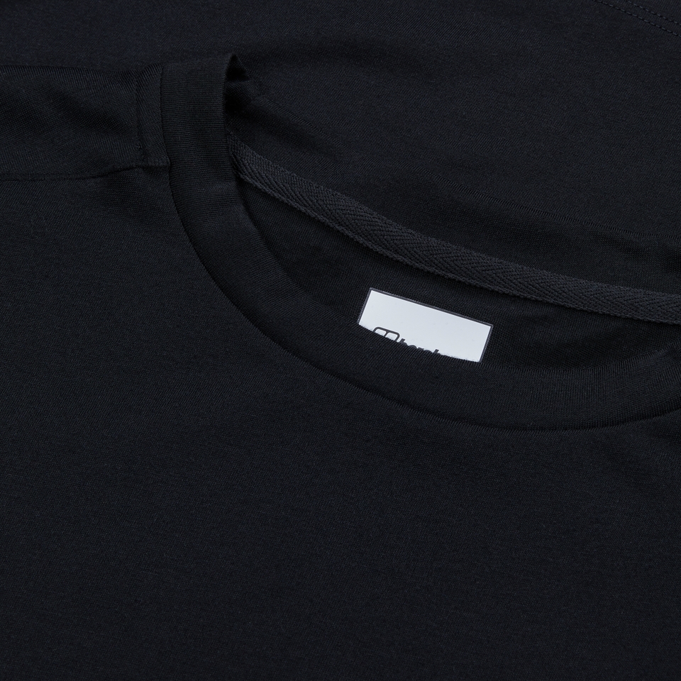 Relaxed Kurzarm Tech-Shirt für Herren - Schwarz
