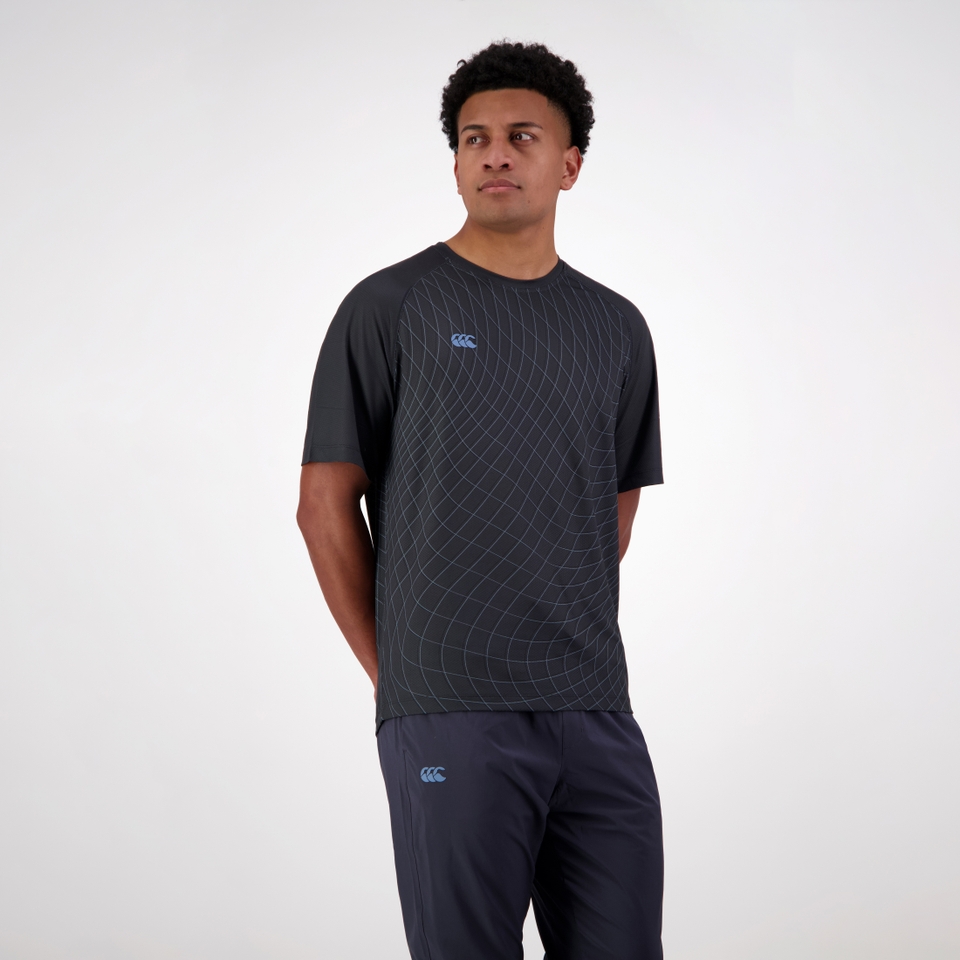 MENS TEMPO+ AOP TRAINING T-SHIRT NAVY
