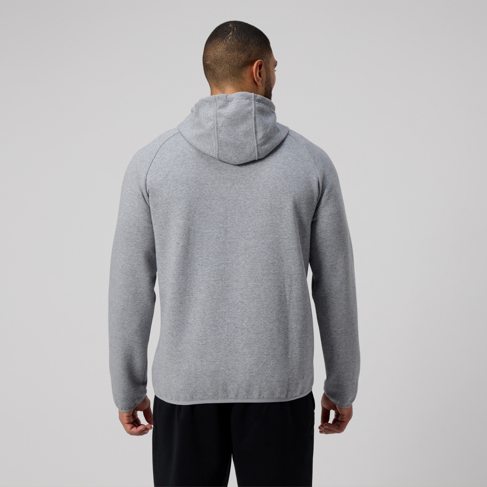 MENS VAPODRI FULL ZIP TEMPO HOODY GREY MARL