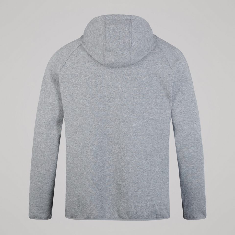 MENS VAPODRI FULL ZIP TEMPO HOODY GREY MARL