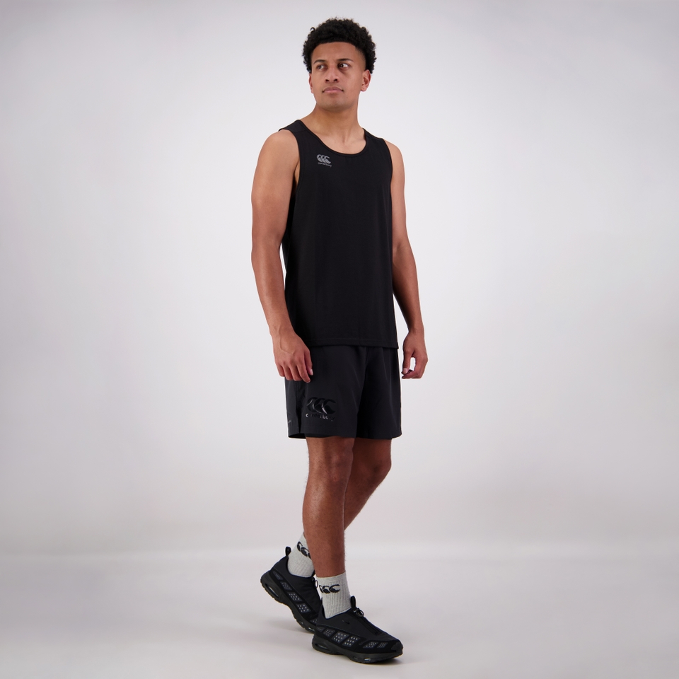 MENS VAPODRI TEMPO SINGLET BLACK