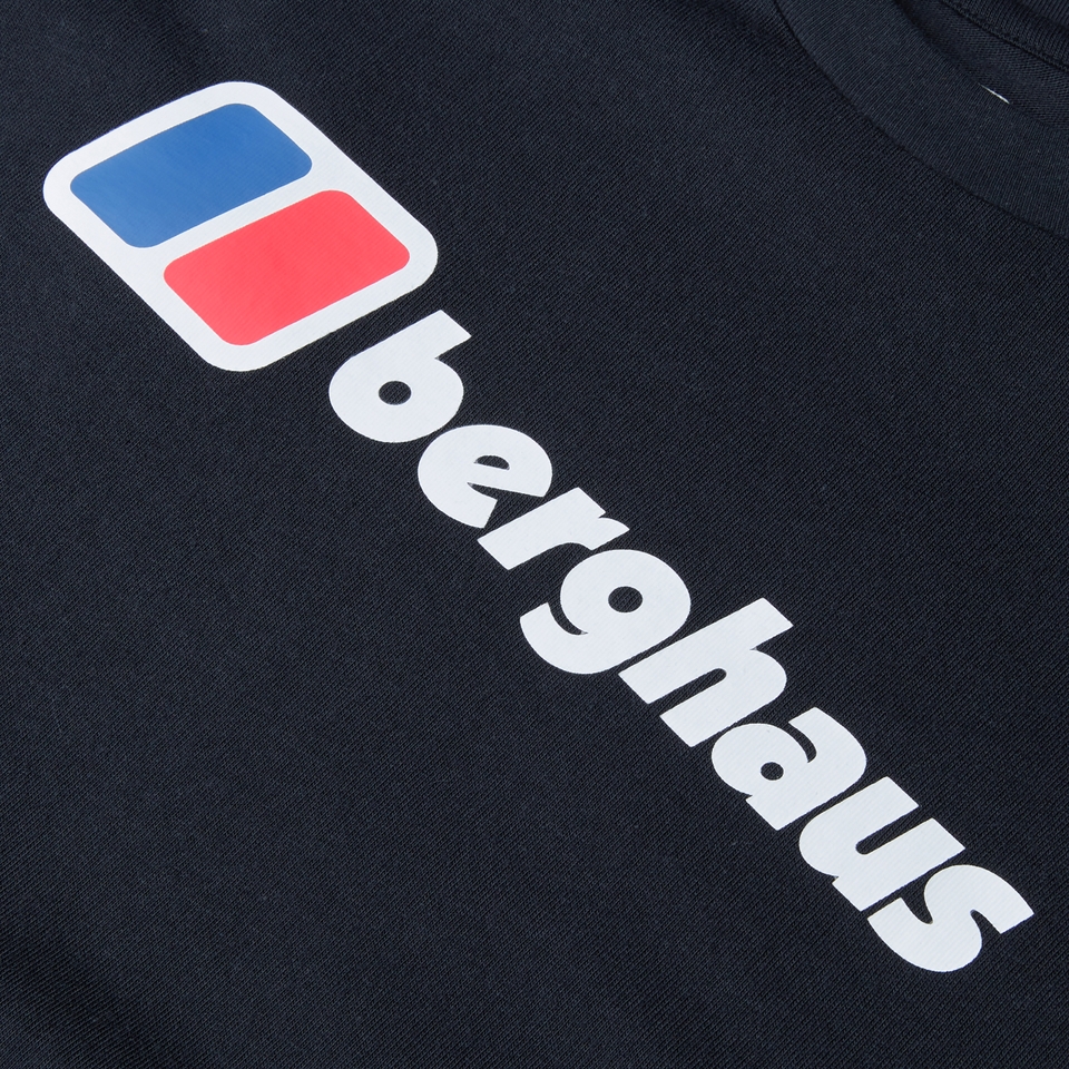 Men's Berghaus Big Logo Long Sleeve Tee - Black