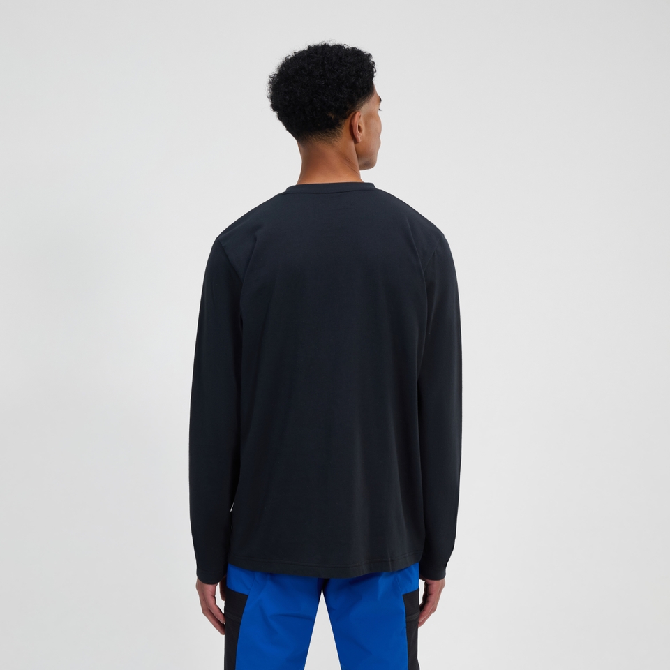 Men's Berghaus Big Logo Long Sleeve Tee - Black
