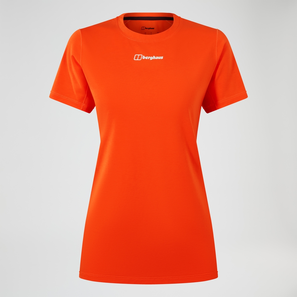 Berghaus Delta Kurzarm Tech-Shirt für Damen - Orange