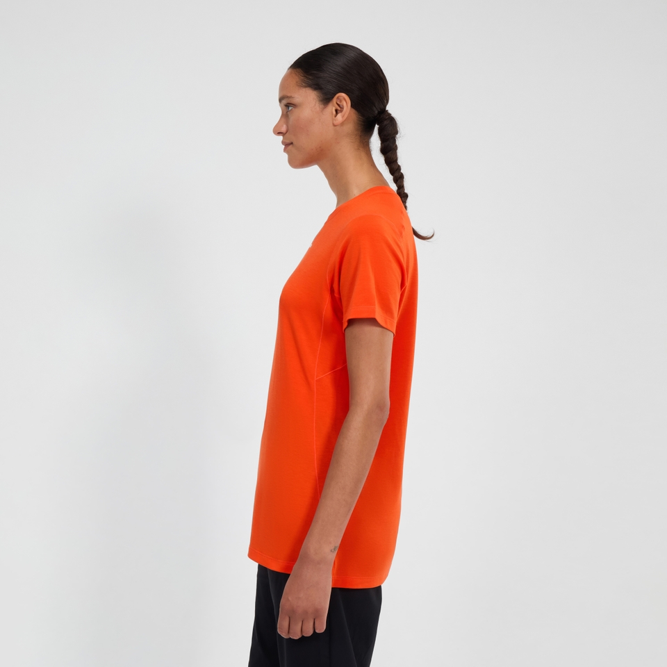 Berghaus Delta Kurzarm Tech-Shirt für Damen - Orange