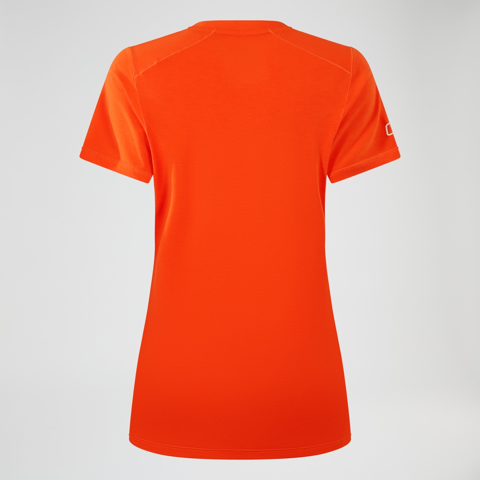 Berghaus Delta Kurzarm Tech-Shirt für Damen - Orange