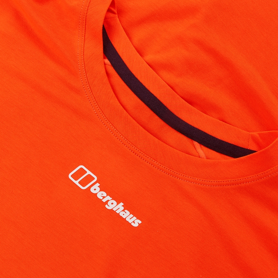 Berghaus Delta Kurzarm Tech-Shirt für Damen - Orange