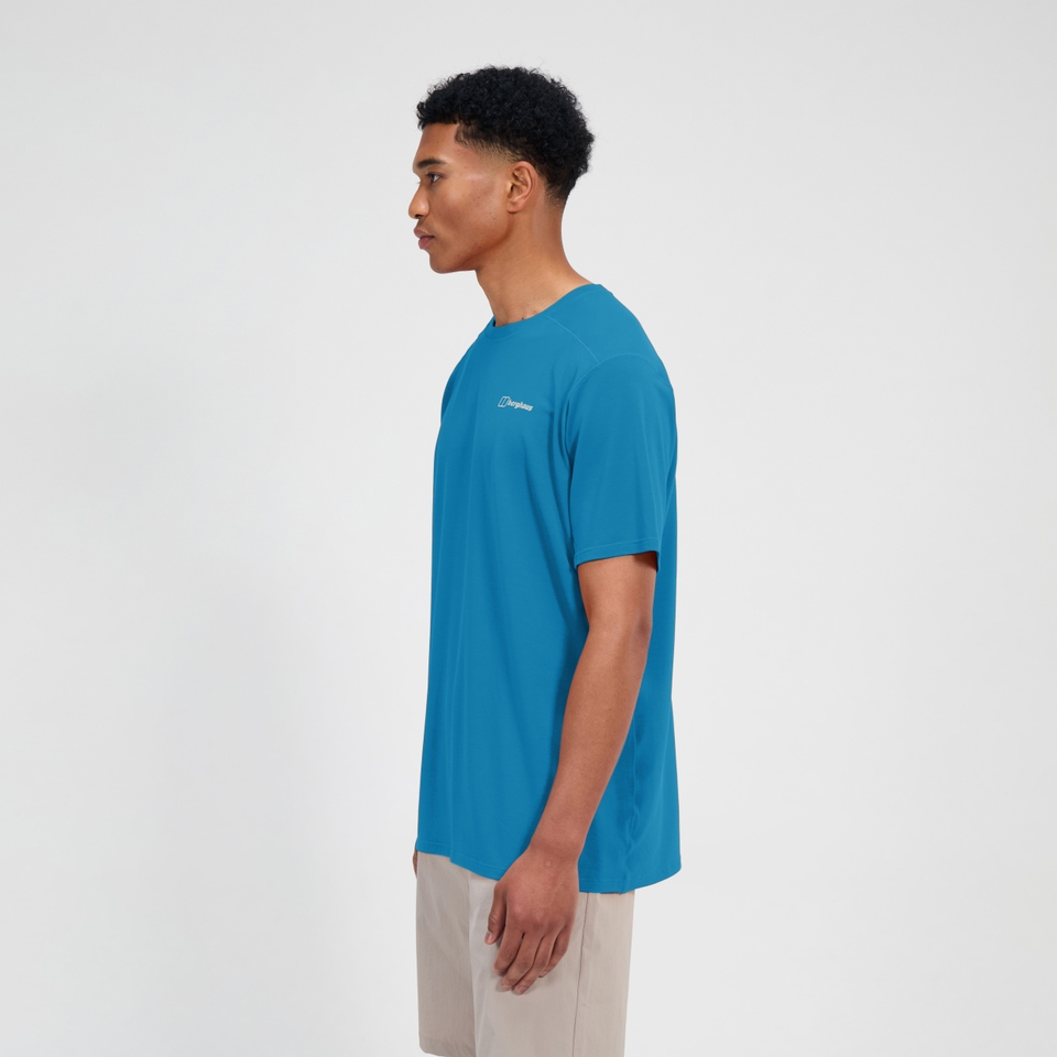 Berghaus Delta Kurzarm Tech-Shirt für Herren - Blau