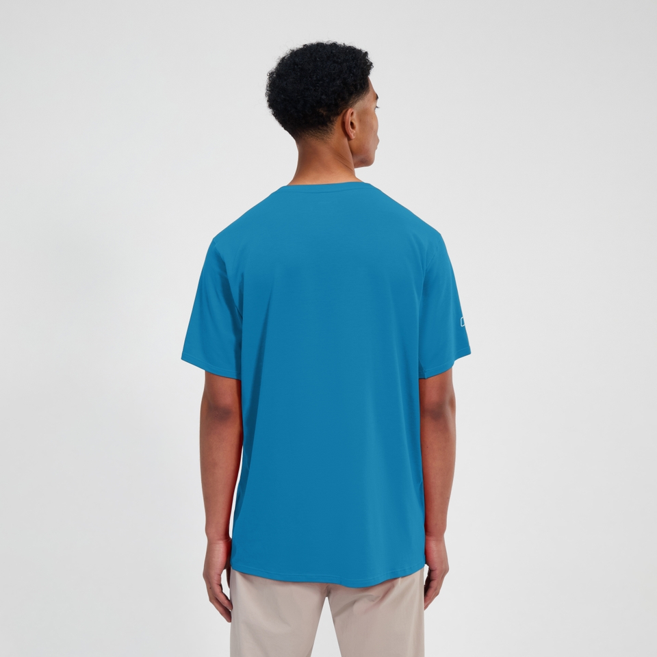 Berghaus Delta Kurzarm Tech-Shirt für Herren - Blau