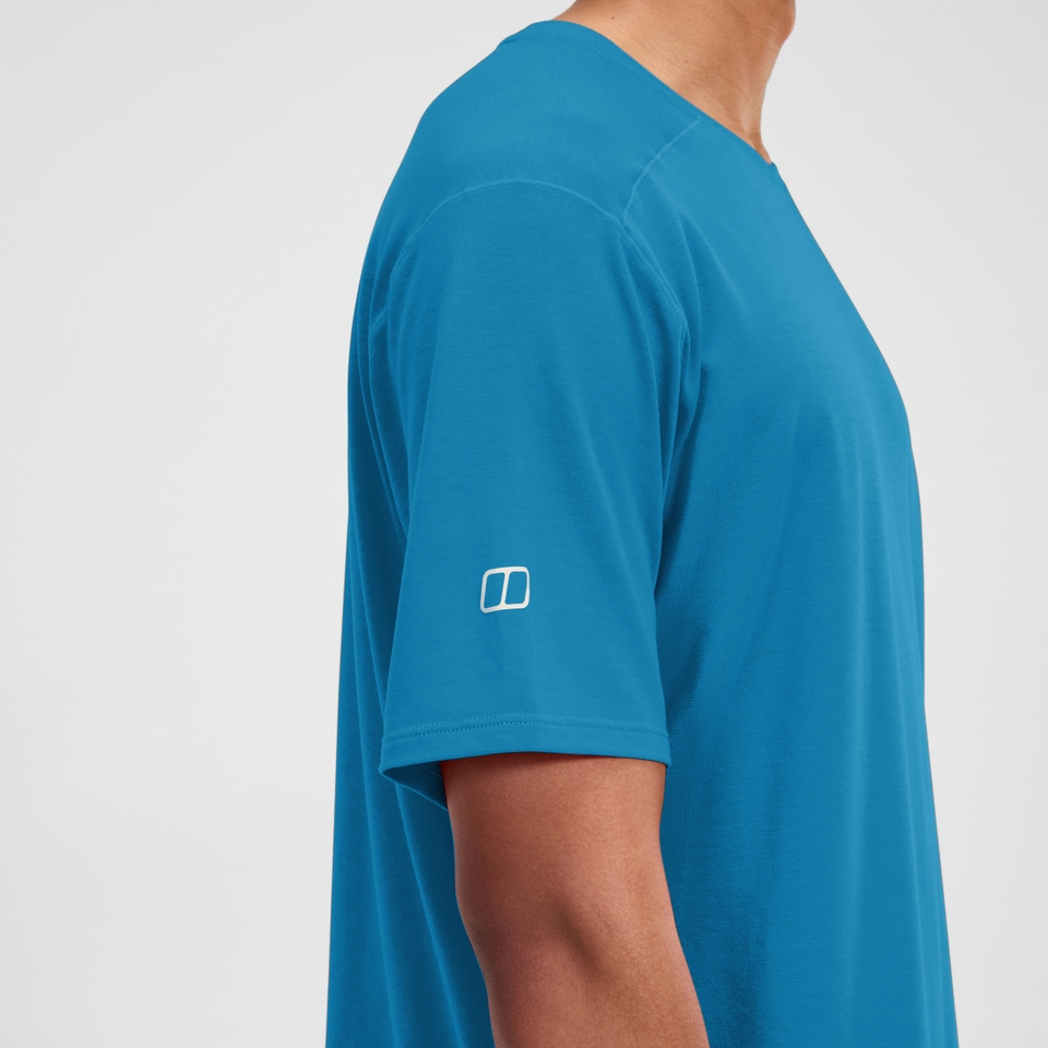 Berghaus Delta Kurzarm Tech-Shirt für Herren - Blau