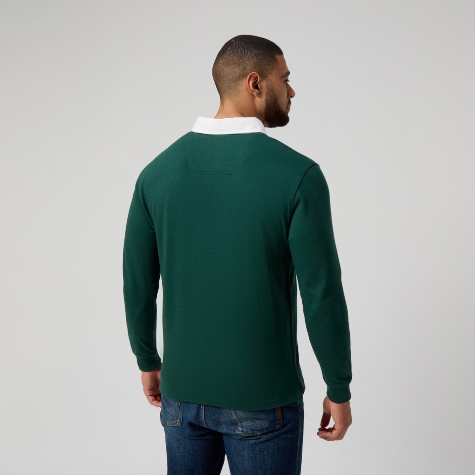 MENS SOLID DYE RUGBY JERSEY GREEN
