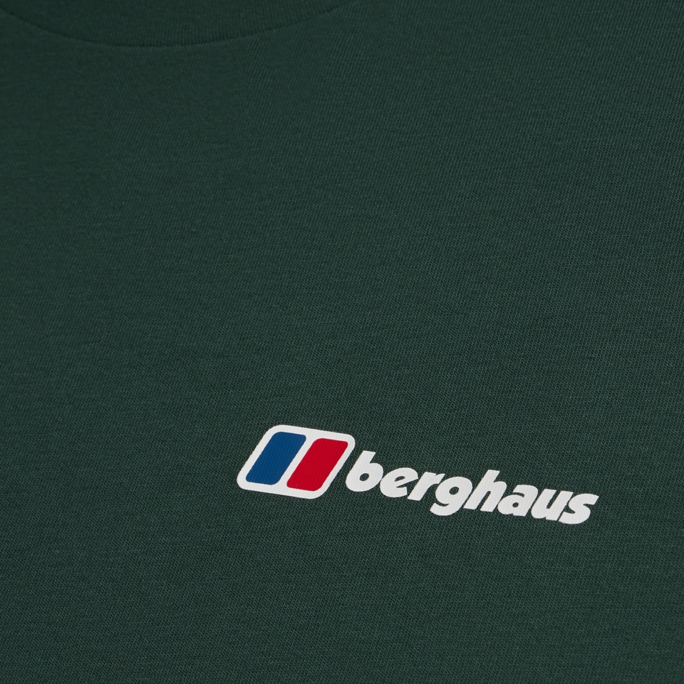 Dotted Mountain Tee für Herren - Grün