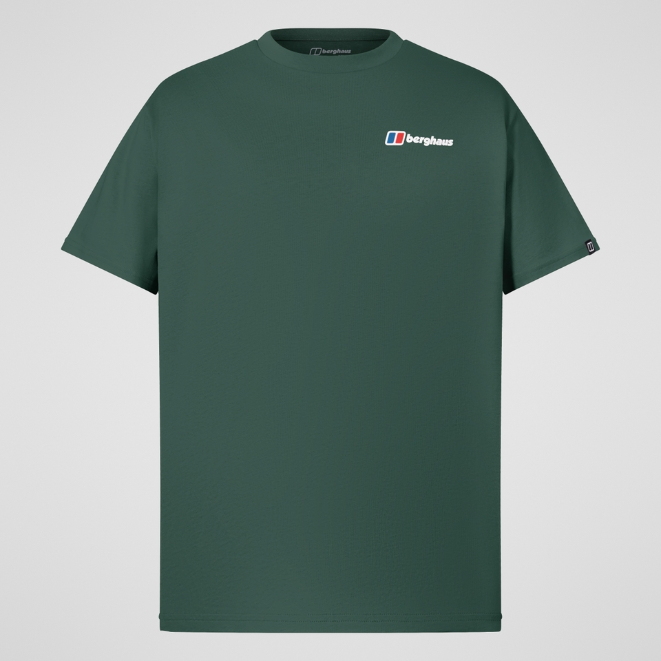 Dotted Mountain Tee für Herren - Grün