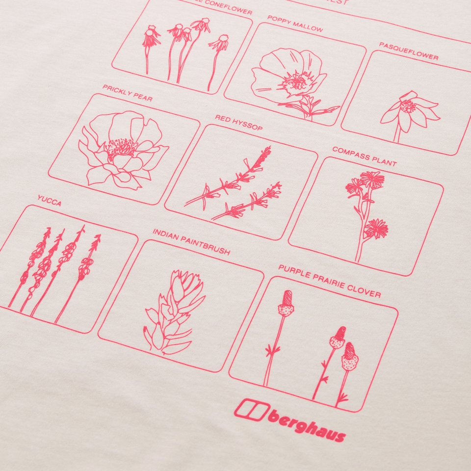Mount Botany Kurzarm Shirt für Damen - Grau