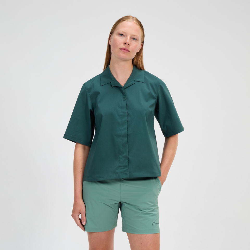 BERGHAUS W EXPLORER OVERSHIRT DKGRN/DKGRN