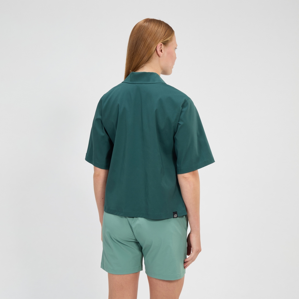 BERGHAUS W EXPLORER OVERSHIRT DKGRN/DKGRN