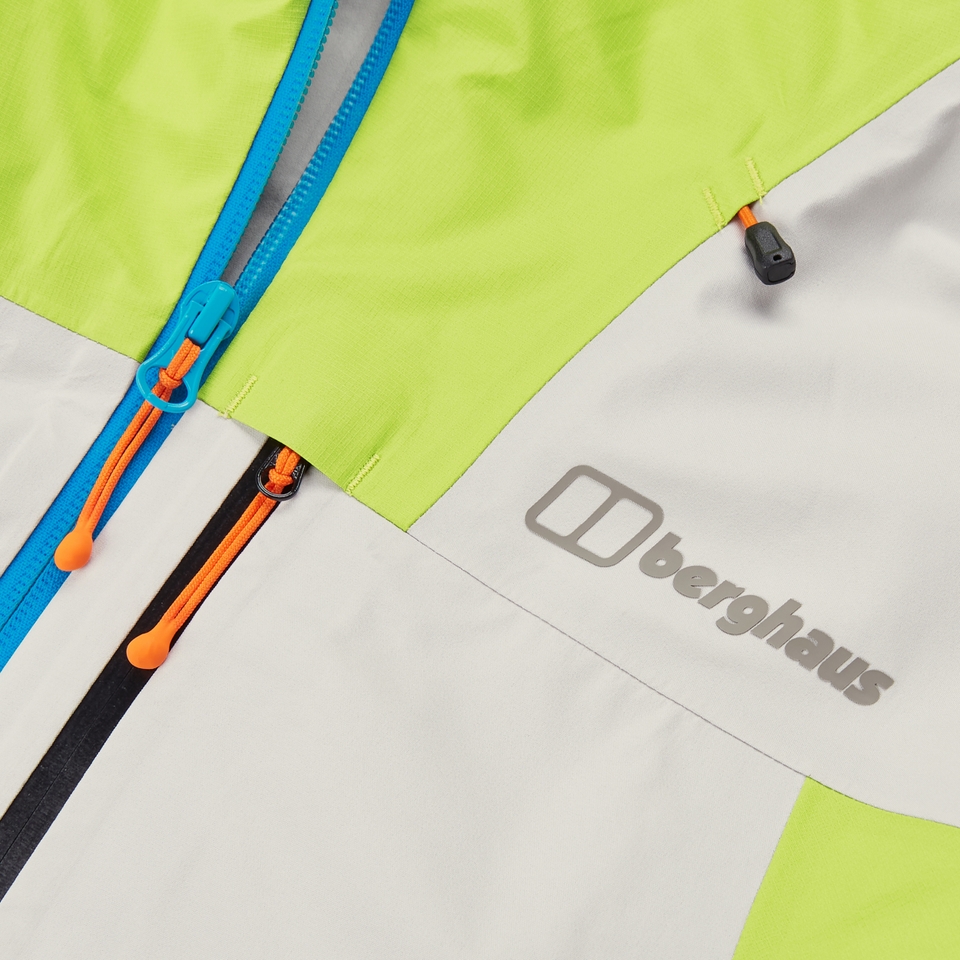 Wasserdichte Ridge-Seeker Herren-Jacke - Grau/Gelb