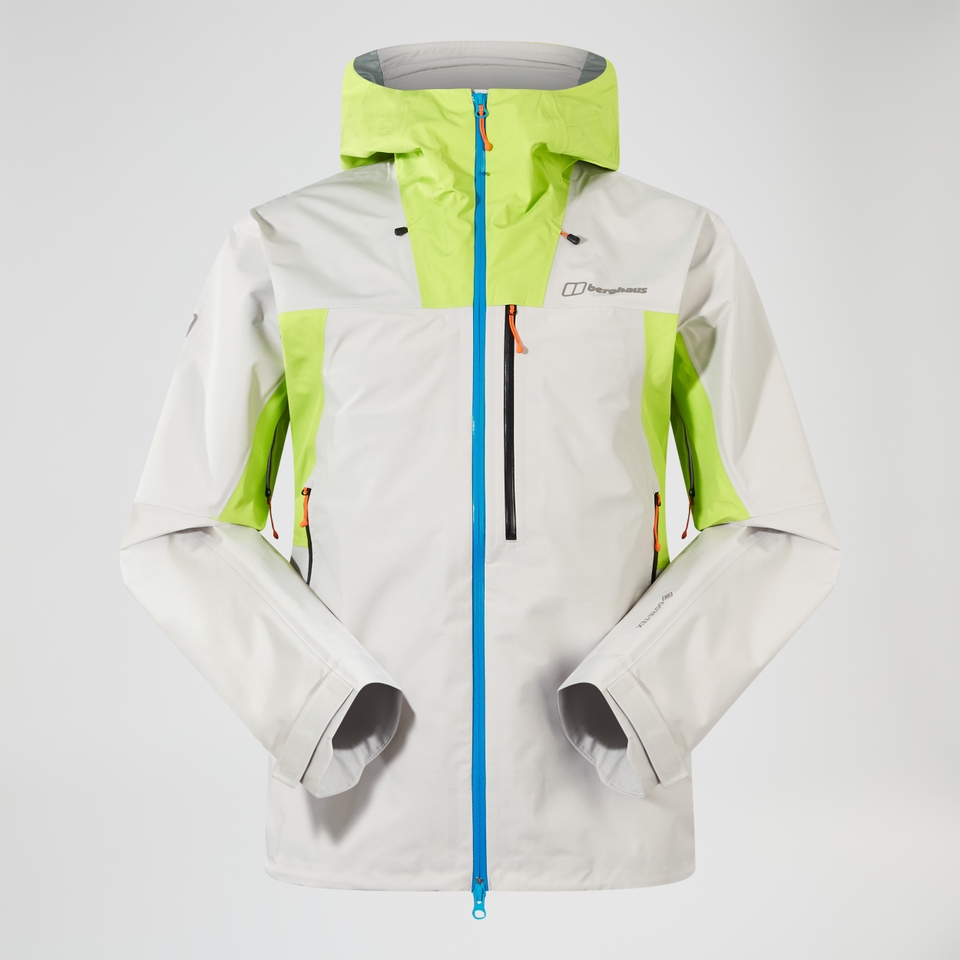 Wasserdichte Ridge-Seeker Herren-Jacke - Grau/Gelb