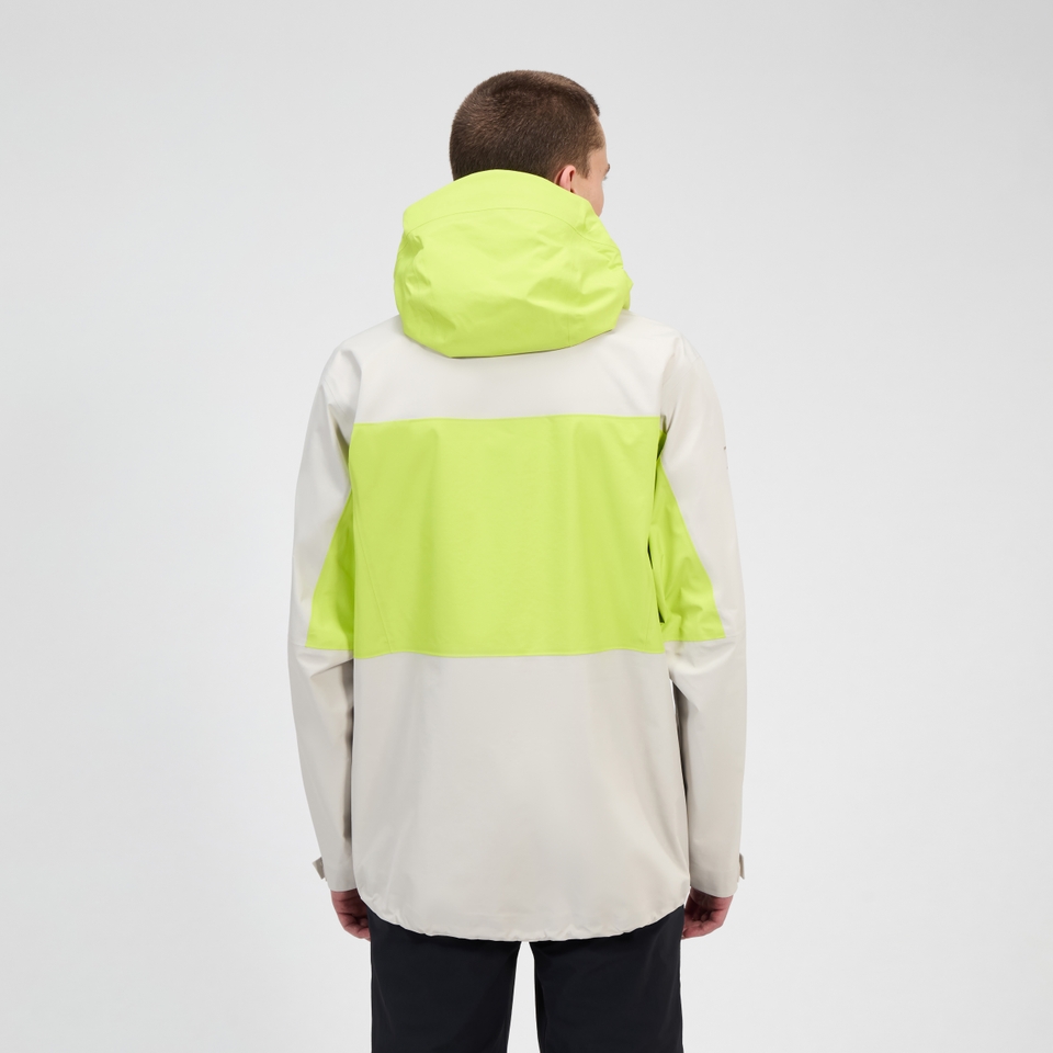 Wasserdichte Ridge-Seeker Herren-Jacke - Grau/Gelb