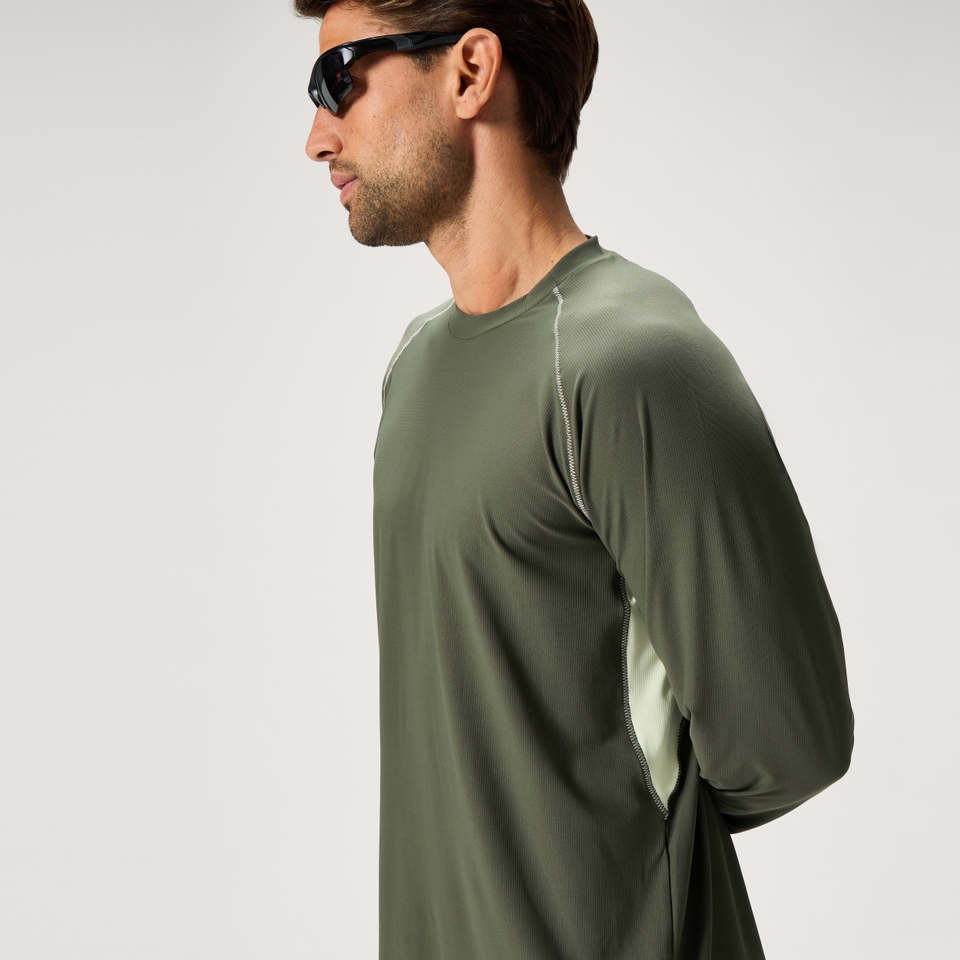 SULTRAC langärmeliges T-Shirt für Herren - Grün