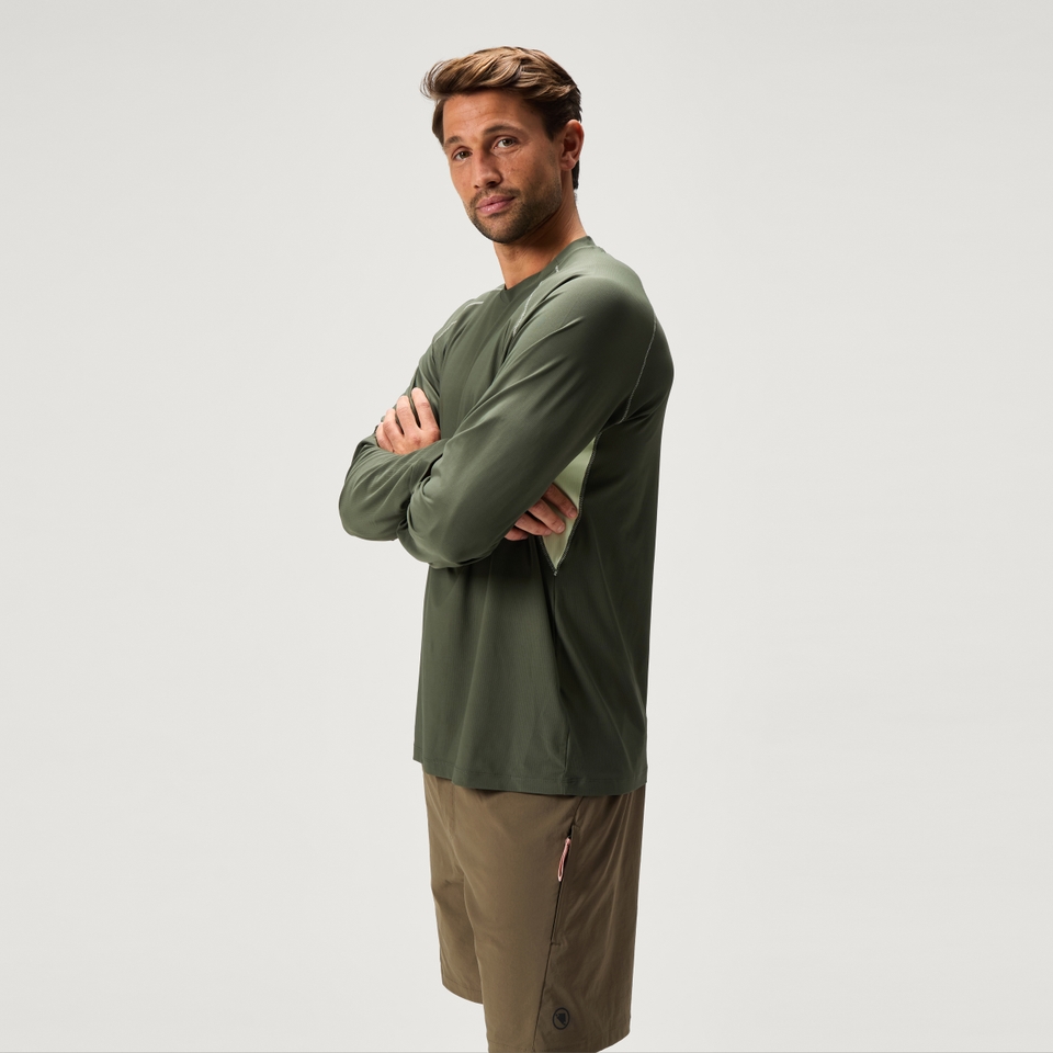 SULTRAC langärmeliges T-Shirt für Herren - Grün