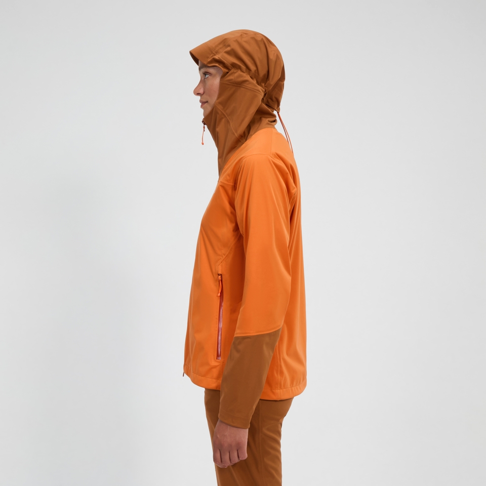 Women's Ridge-Roamer Softshell Jacket - Orange/Brown