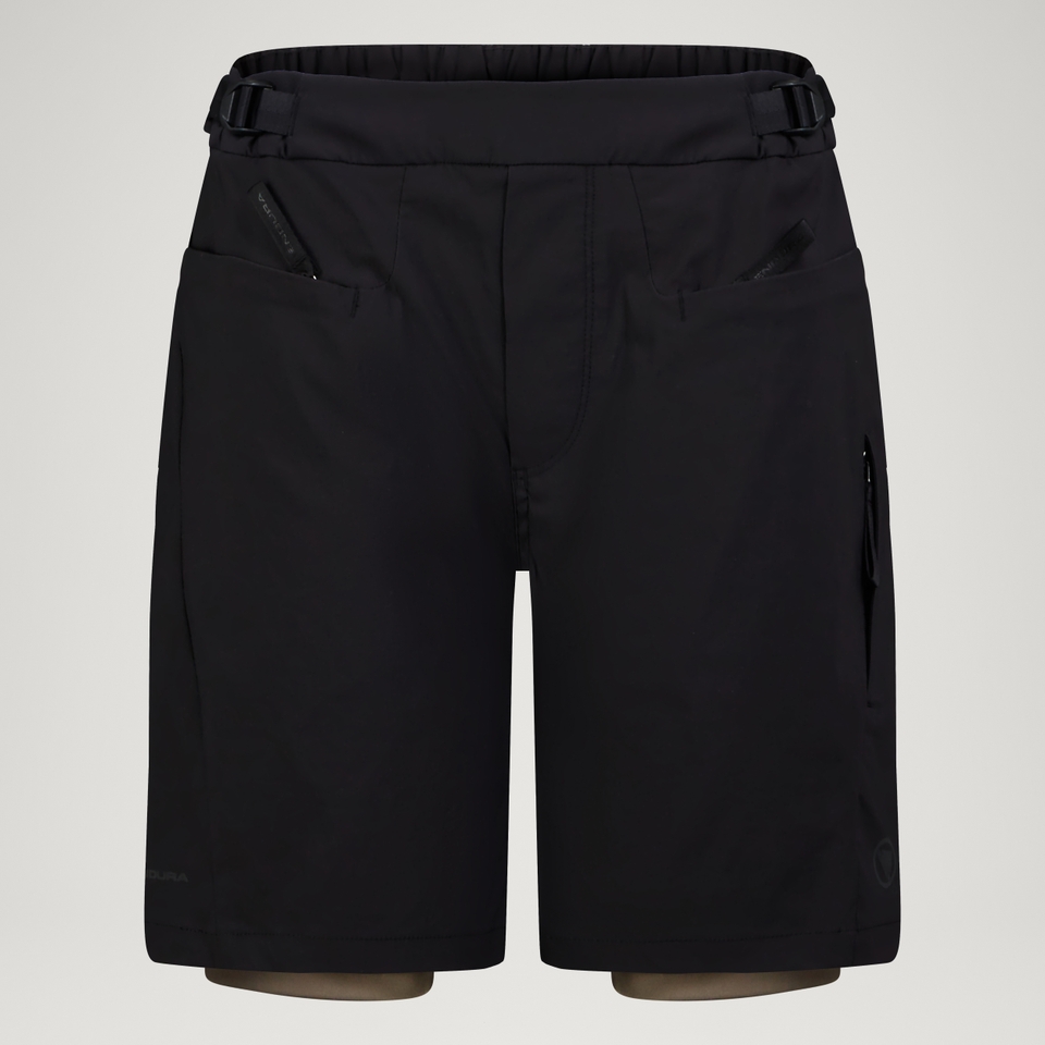 SULTRAC Adv 8" Shorts mit Innenhose für Damen - Schwarz