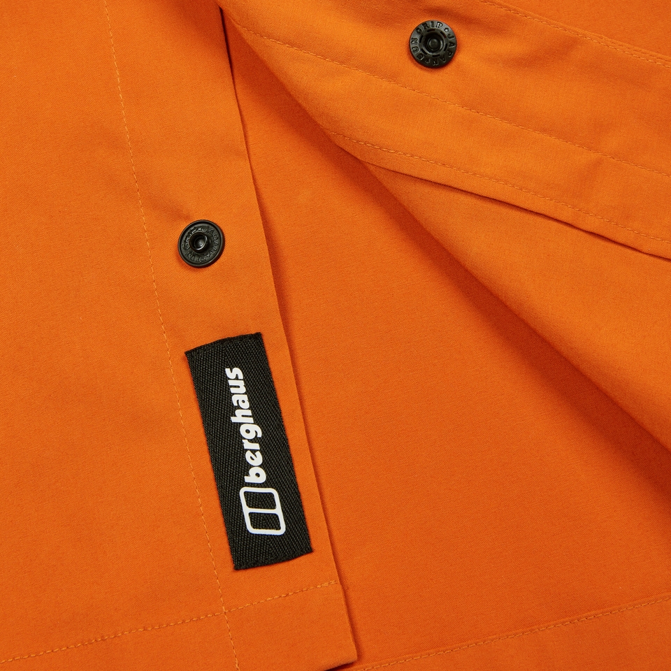 Explorer Kurzarm Hemdjacke für Herren - Orange