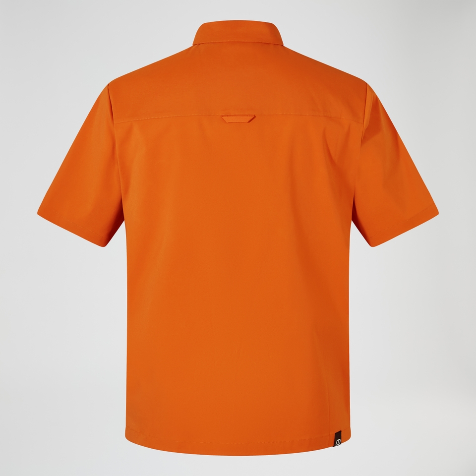 Explorer Kurzarm Hemdjacke für Herren - Orange