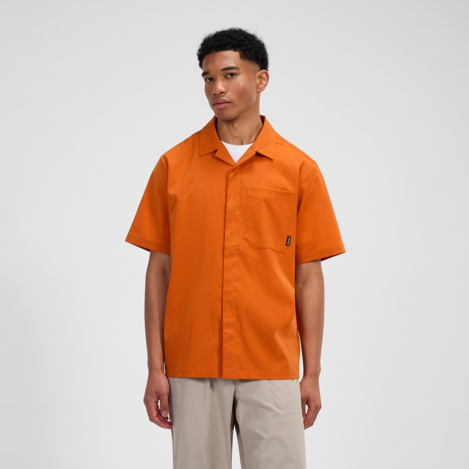 Explorer Kurzarm Hemdjacke für Herren - Orange
