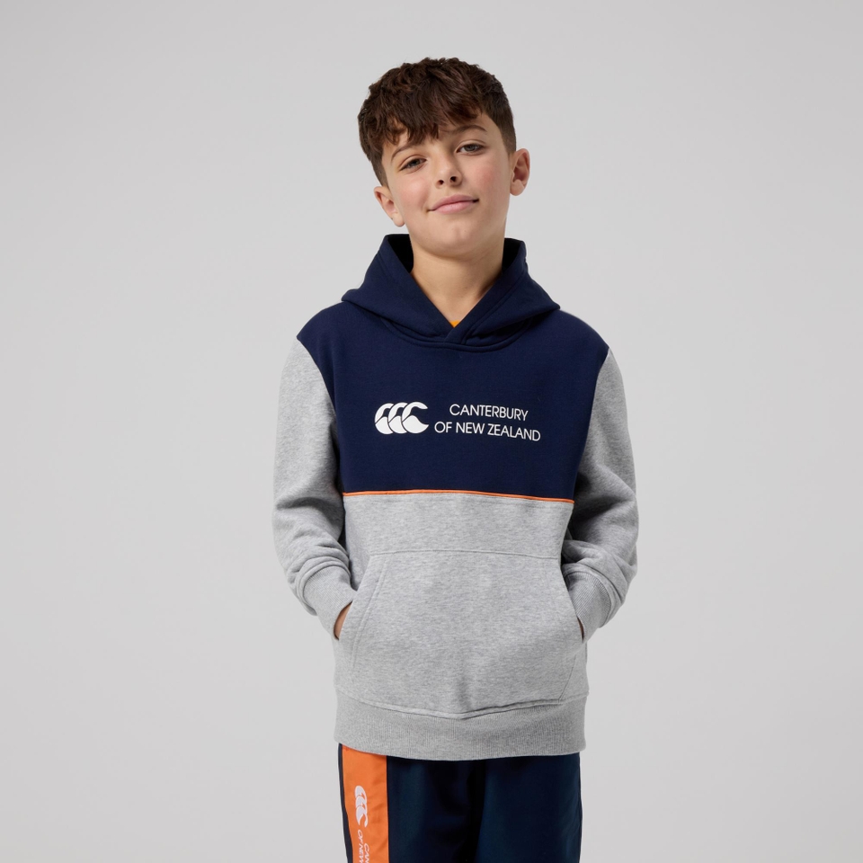 KIDS LEGENDS PANEL HOODIE NAVY
