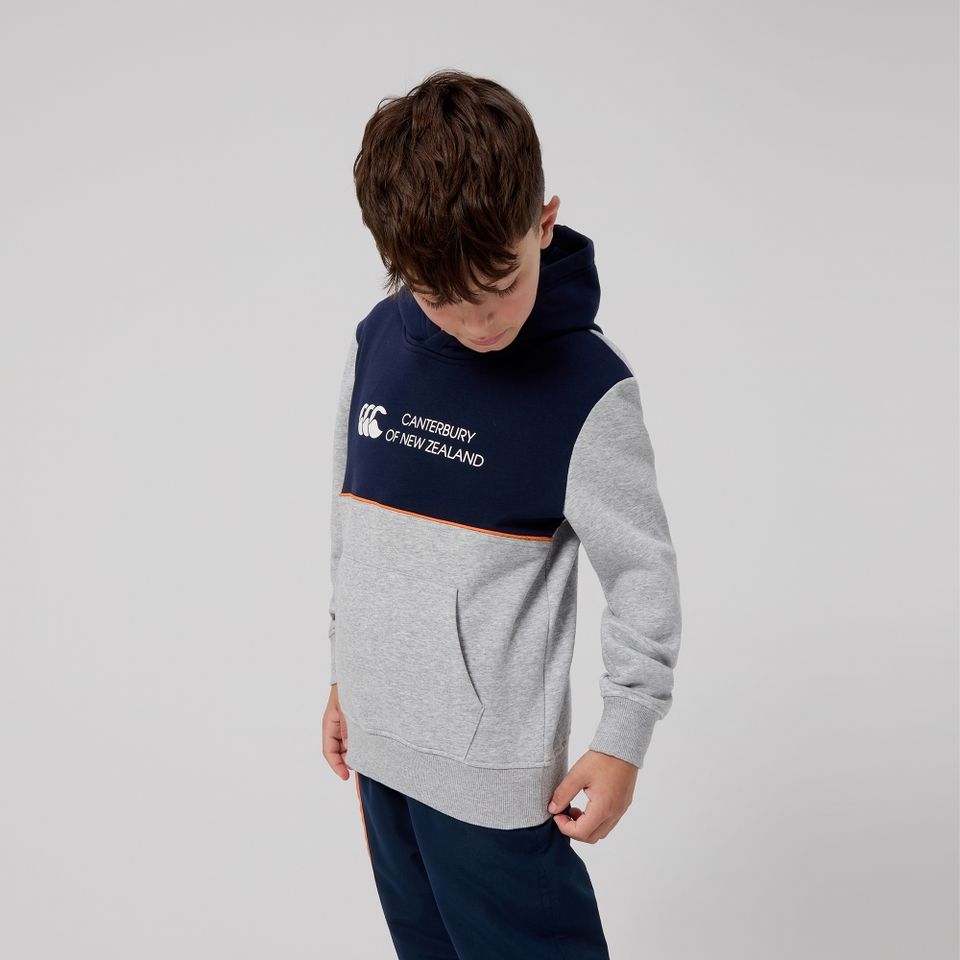 KIDS LEGENDS PANEL HOODIE NAVY