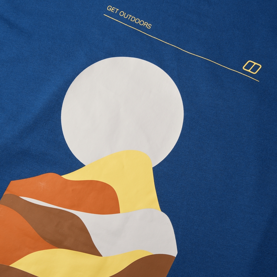 Men's Rolling Peaks Short Sleeve Tee - Blue