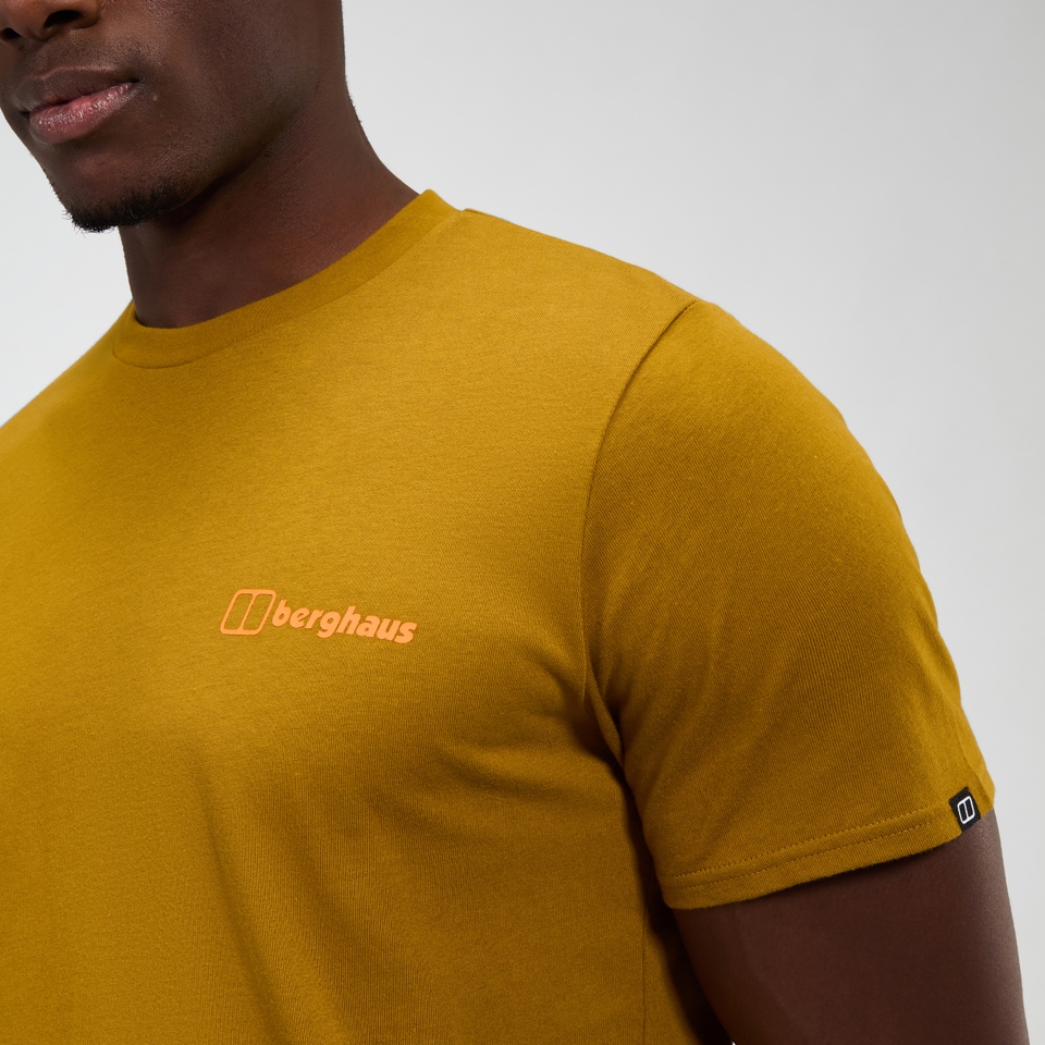 Grappled Kurzarm Shirt für Herren - Braun