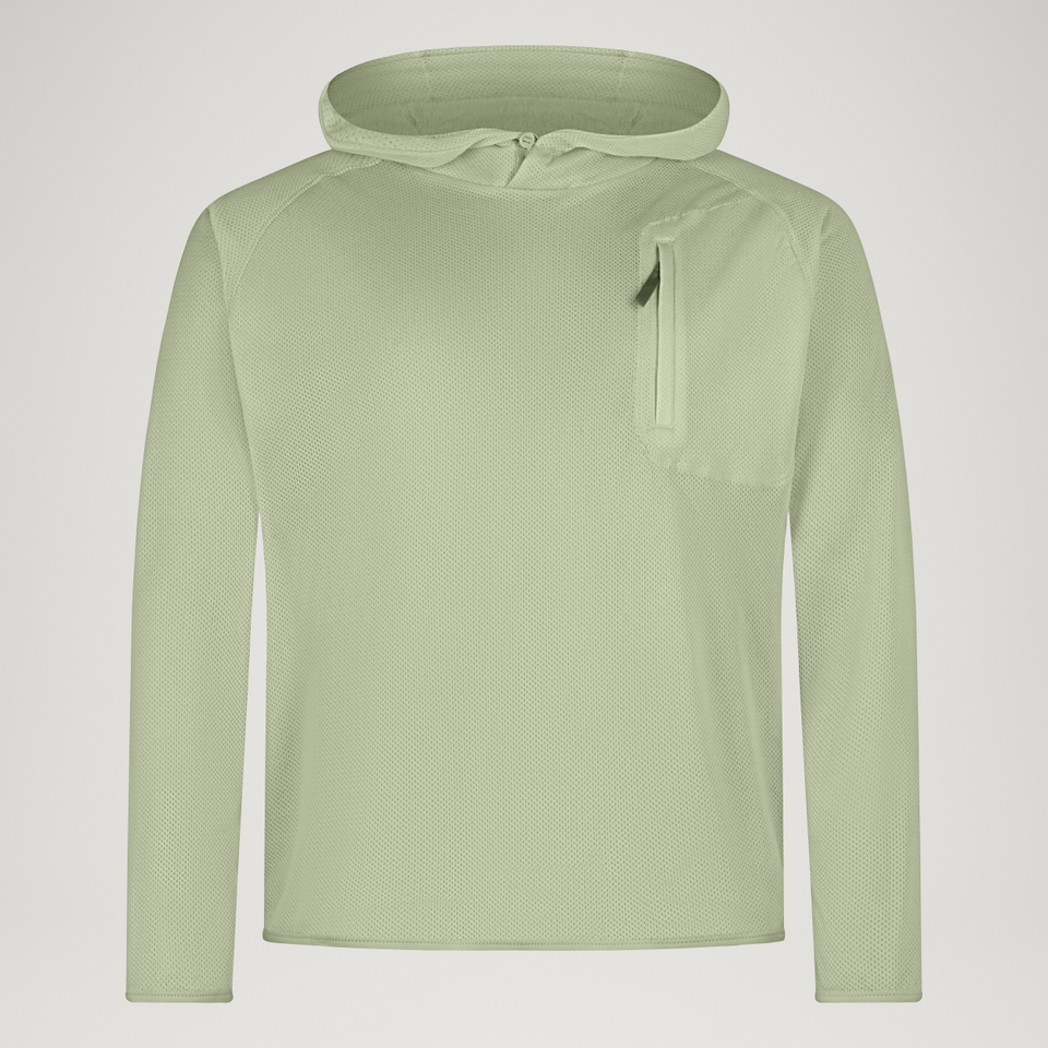 Men's SulTrac Breathable Hoodie - Tender Greens