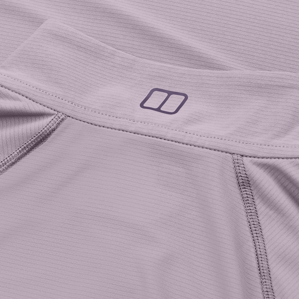 24/7 Long Sleeve Half Zip Tech T-Shirt für Damen - Violett