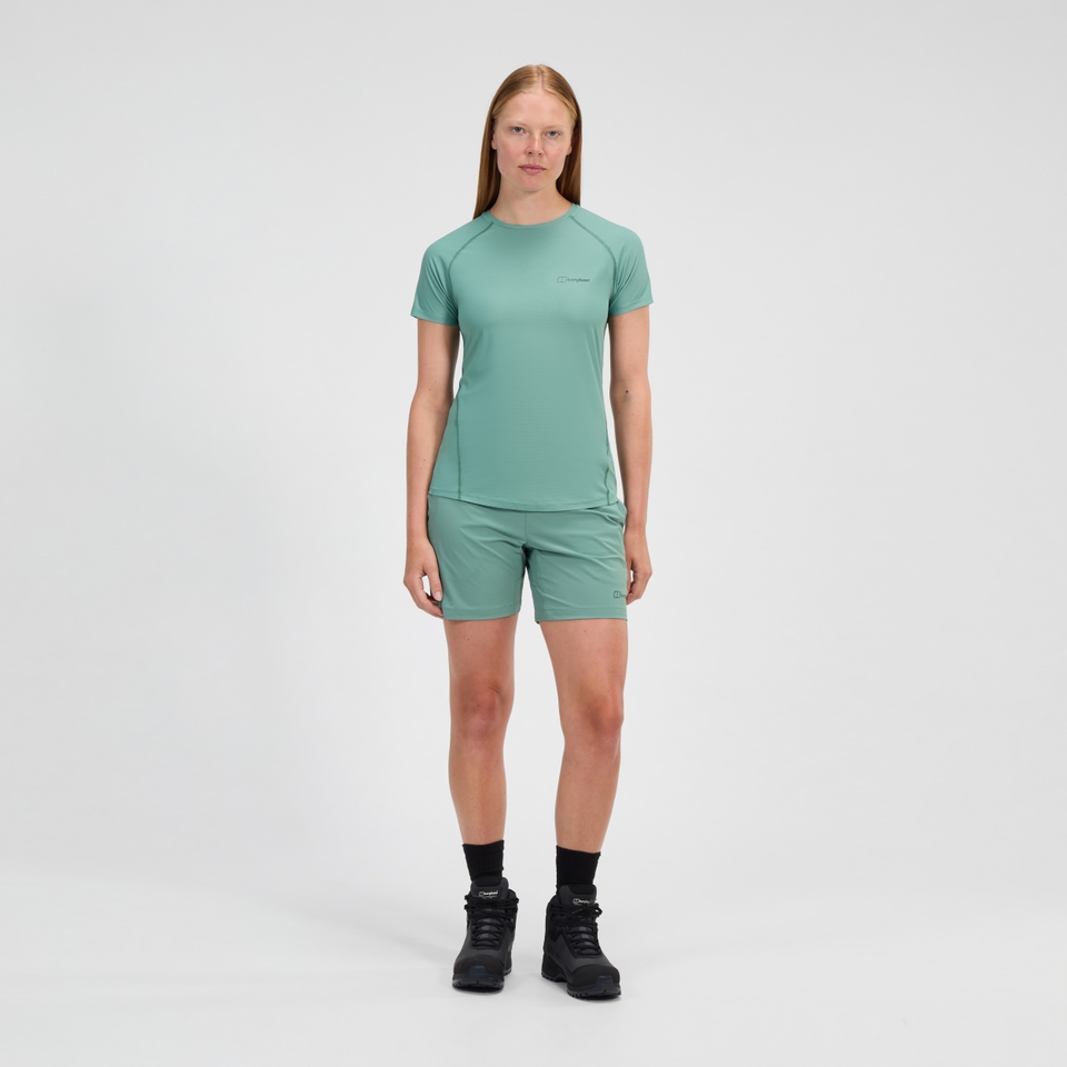 24/7 Short Sleeve Tech T-Shirt für Damen - Grün