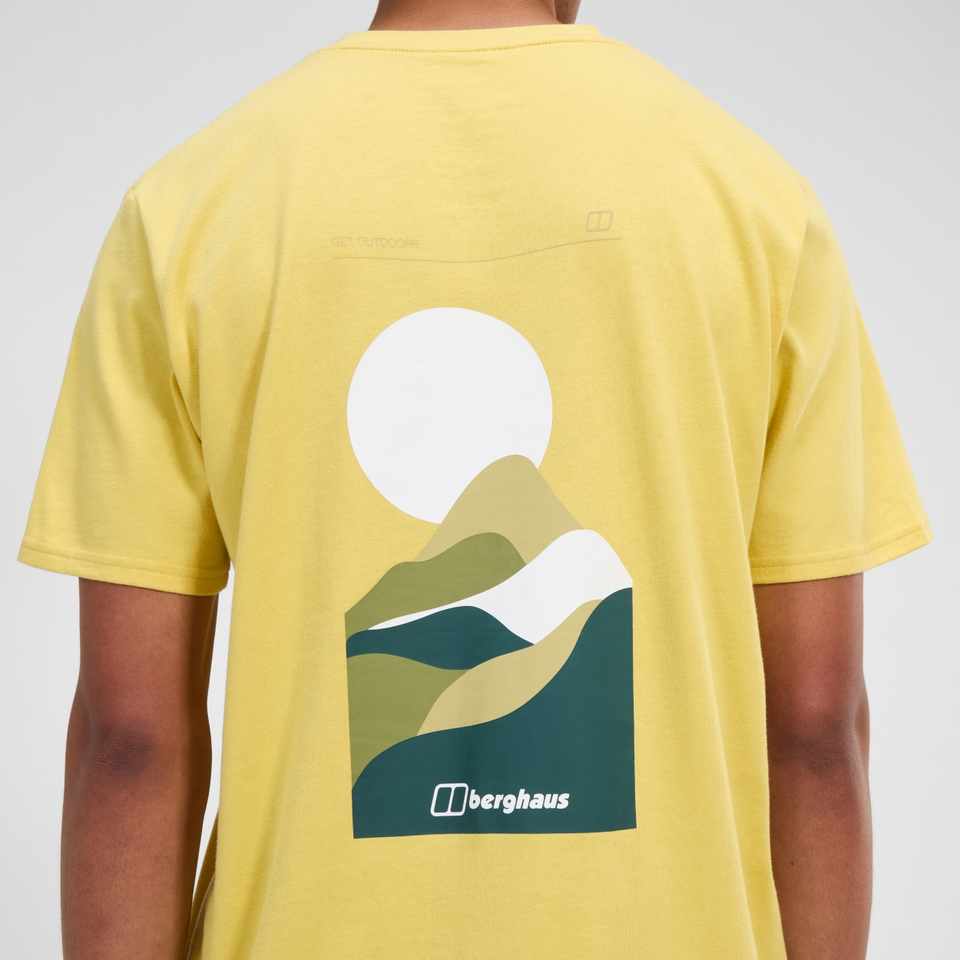 Rolling Peaks Kurzarm Shirt für Herren - Gelb