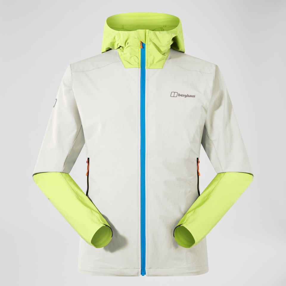Ridge-Roamer Lite Softshell Jacke für Herren - Grau/Gelb