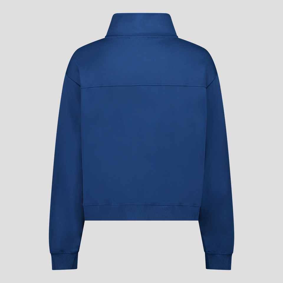 WOMENS TEMPO+ 1/4 ZIP TOP BLUE