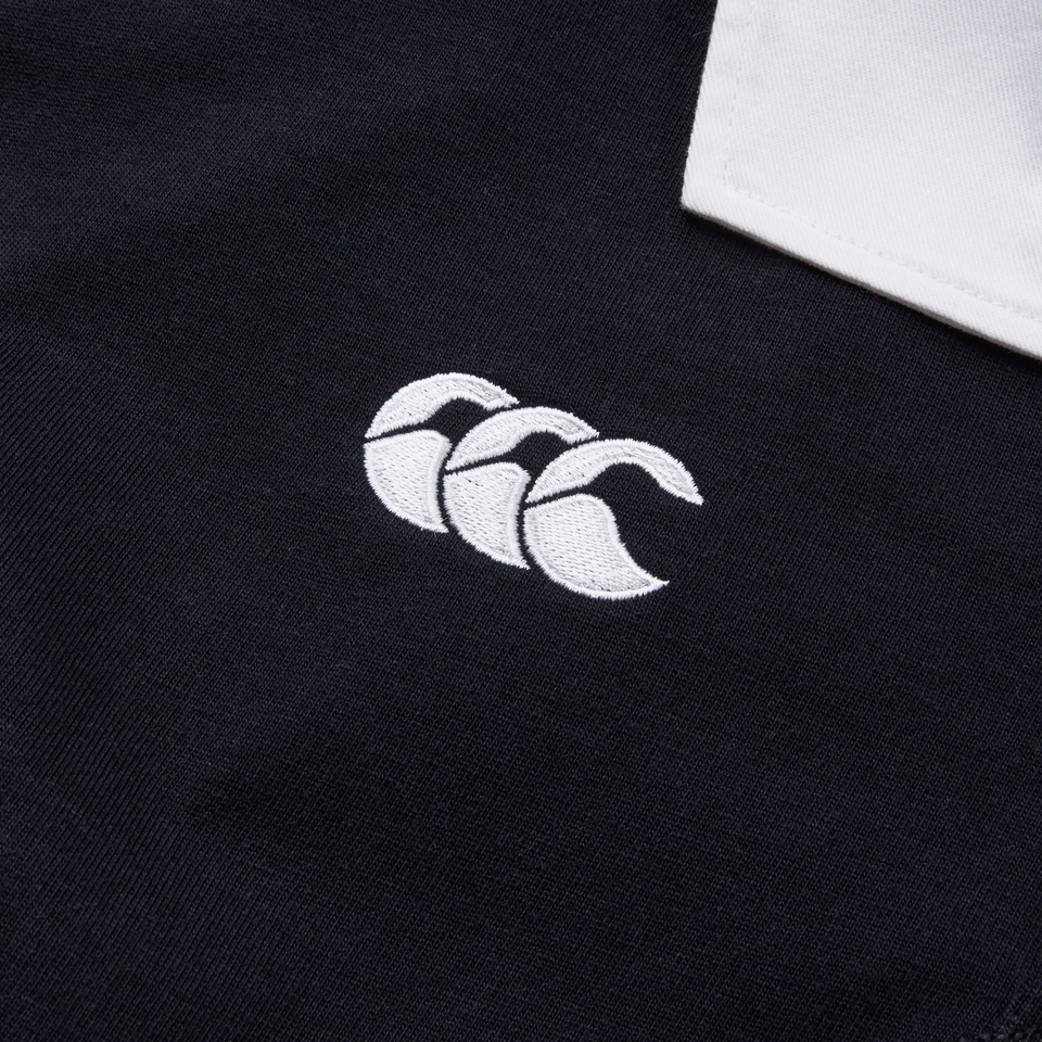 MENS SOLID DYE RUGBY JERSEY BLACK