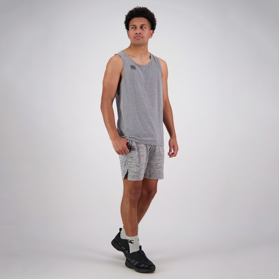 MENS VAPODRI TEMPO SINGLET GREY MARL