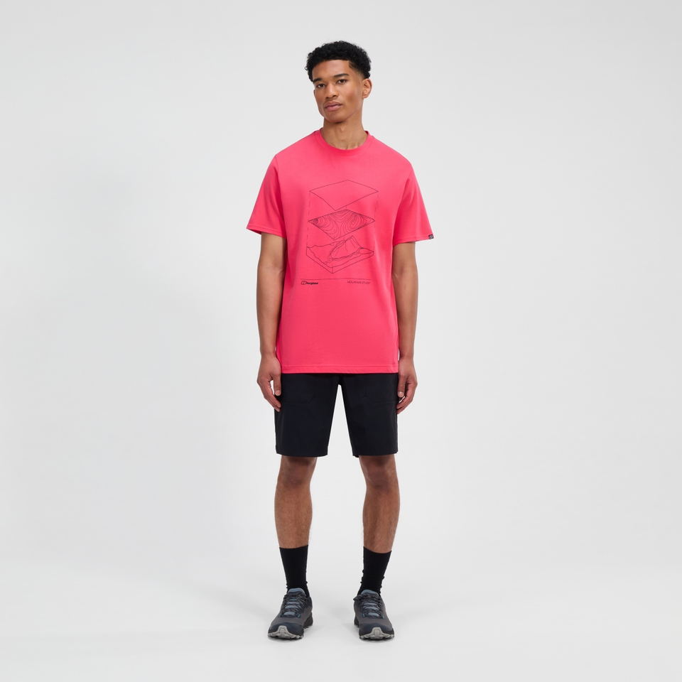 Everyday Elements Kurzarm Shirt für Herren - Pink