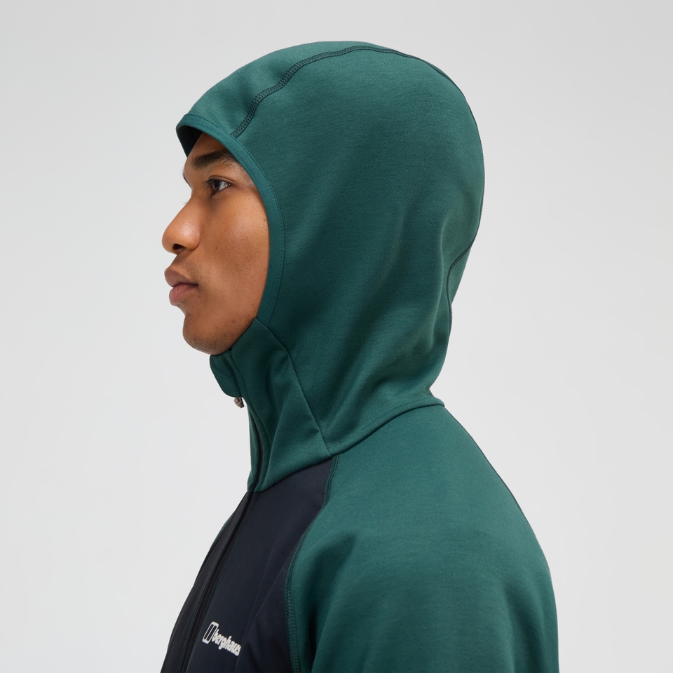 Trawden Hybrid-Jacke für Herren - Grün/Schwarz
