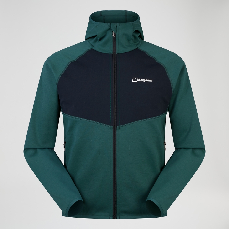 Trawden Hybrid-Jacke für Herren - Grün/Schwarz